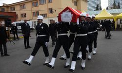 Gaziantep'te kalp krizi nedeniyle ölen komiser için tören düzenlendi